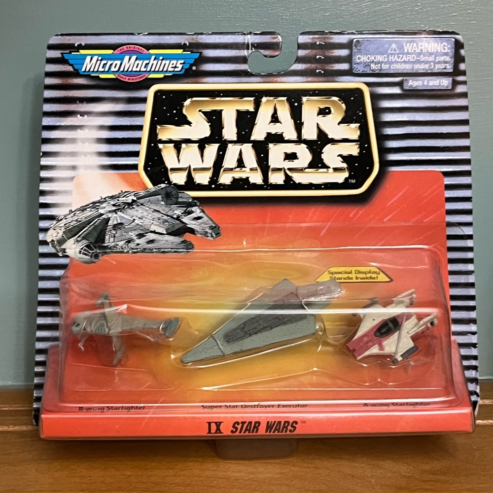 Vintage Star Wars Micro Machines IX B-Wing Super Star Destroyer Executor A-Wing